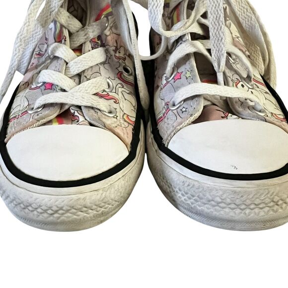 Converse All Star Sneakers Girls Size 13 High Top Rainbows Unicorns Toddler - Picture 5 of 12